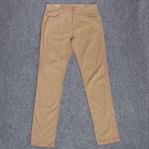 Mugsy Jeans Maxs 5 Pocket Stretch Flat Front Chino Pants Khaki Tan Men's 32x34